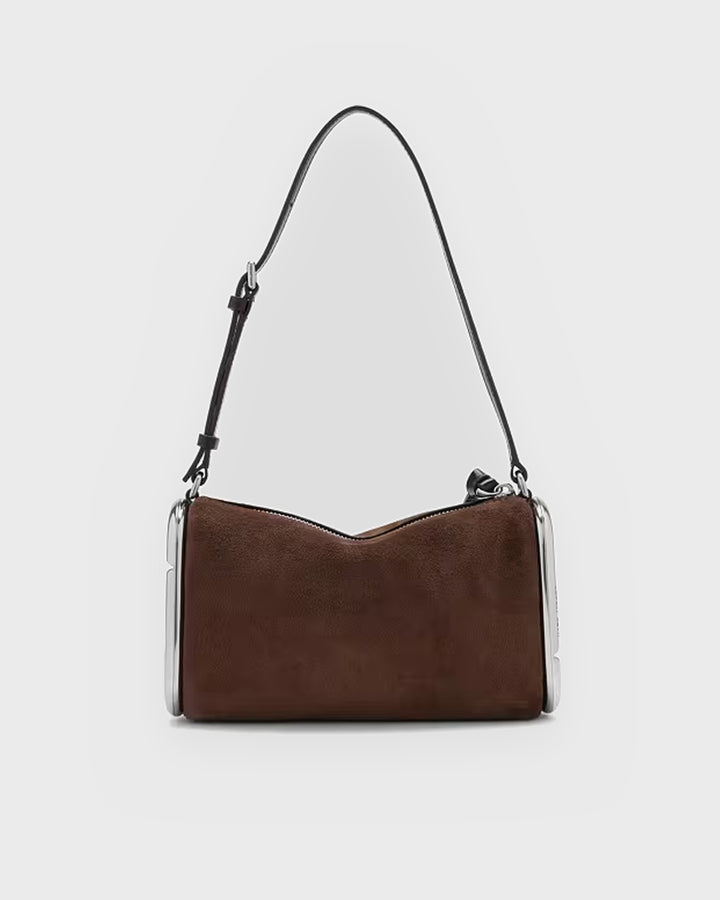 Marc Jacobs Handtasche Scene Small Shoulder Bag Suede Dark Brow – Bild 2