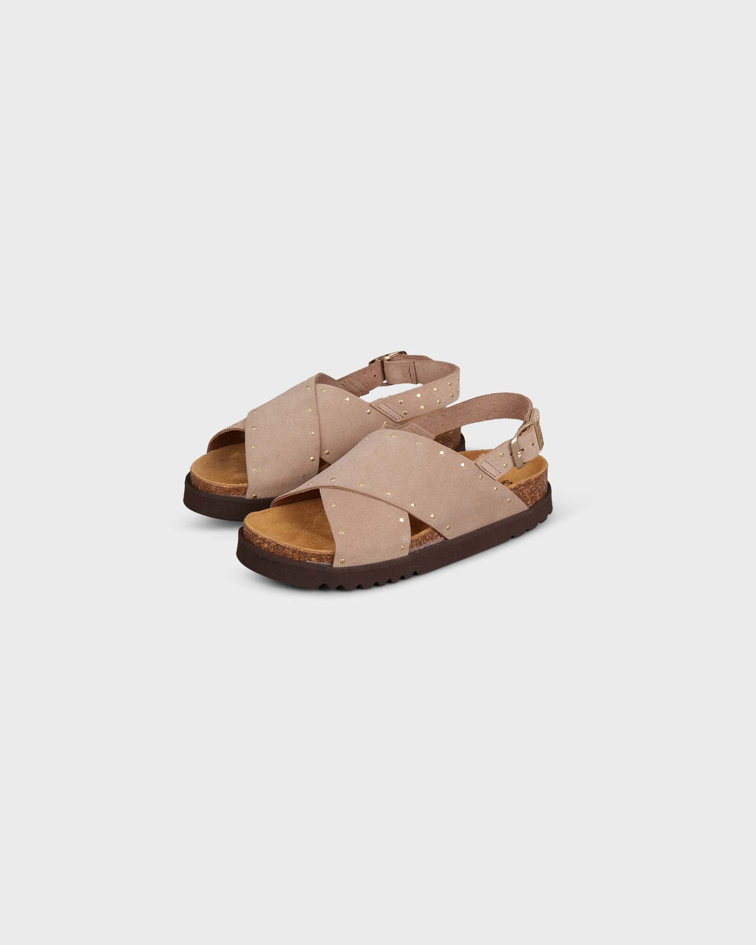 Dalia Suede Leather Dark Beige