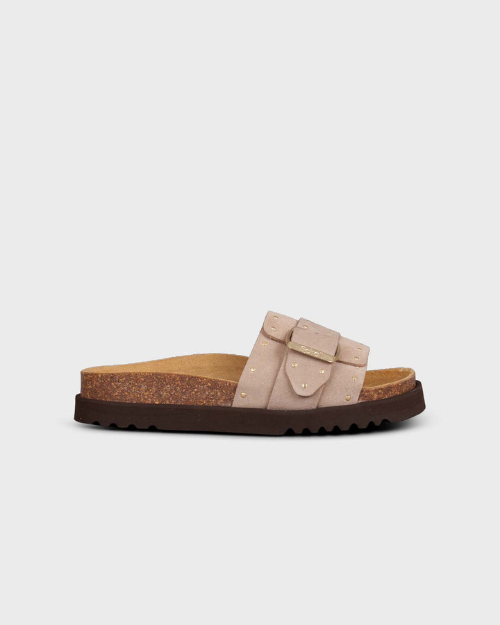 Joyce Suede Leather Dark Beige
