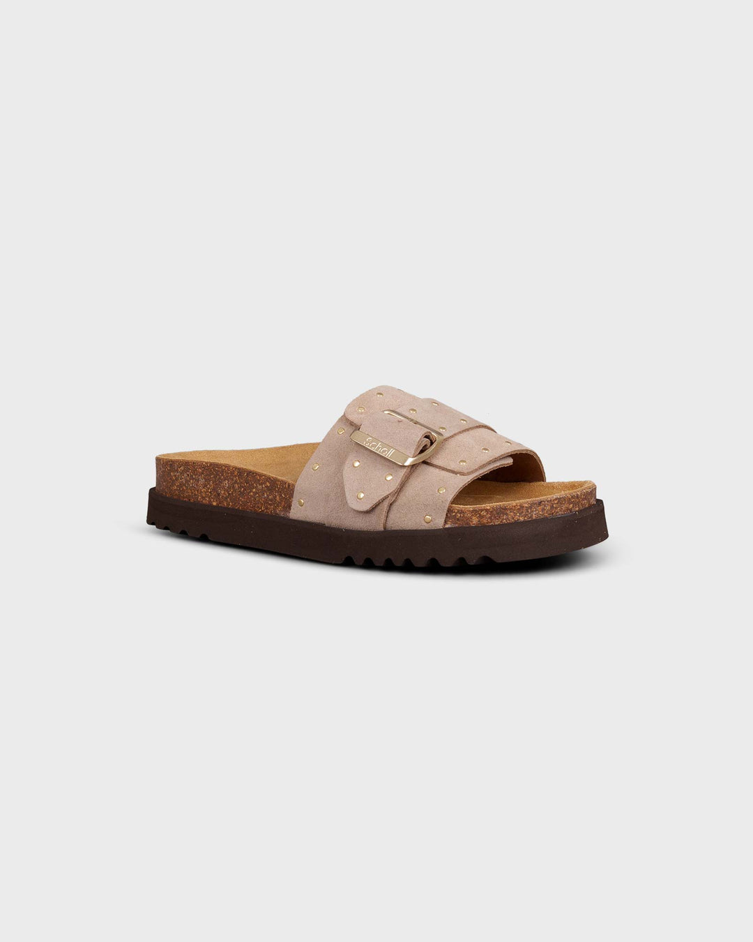 Joyce Suede Leather Dark Beige