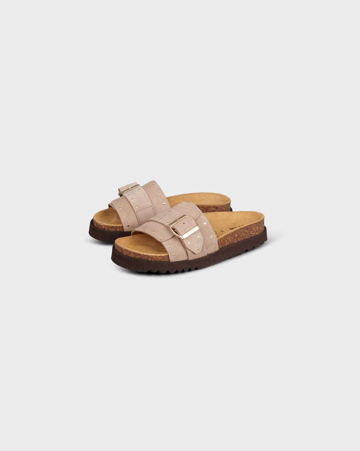 Joyce Suede Leather Dark Beige