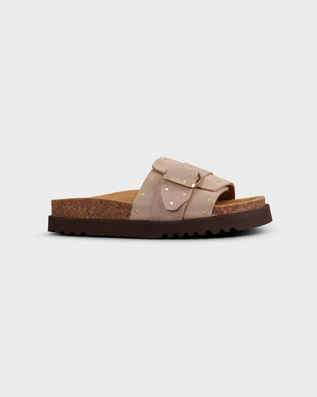 Joyce Suede Leather Dark Beige