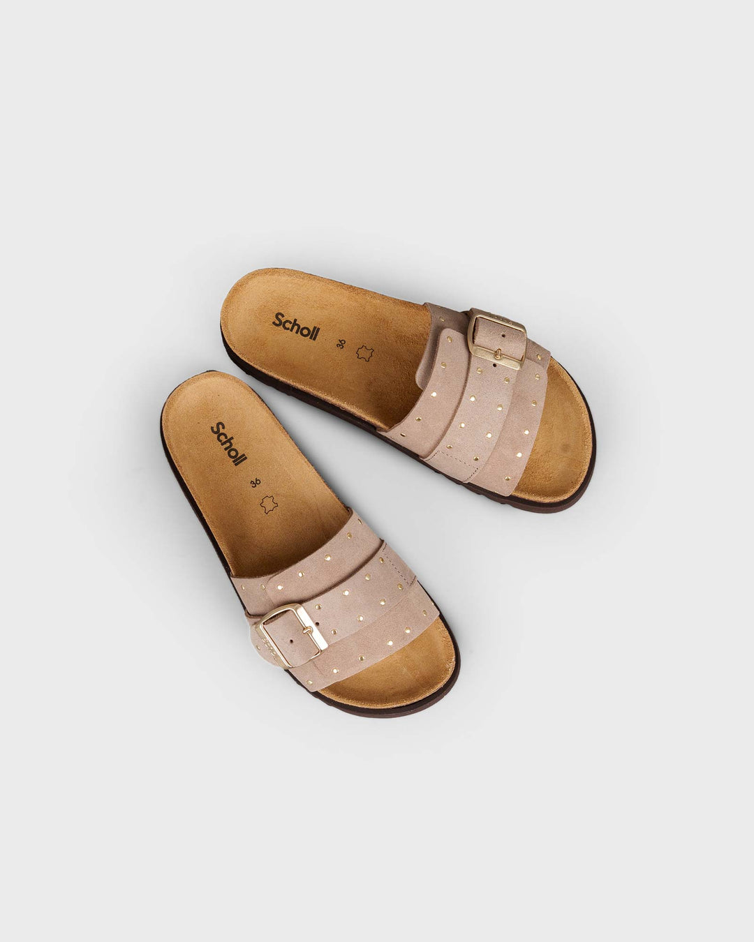 Joyce Suede Leather Dark Beige