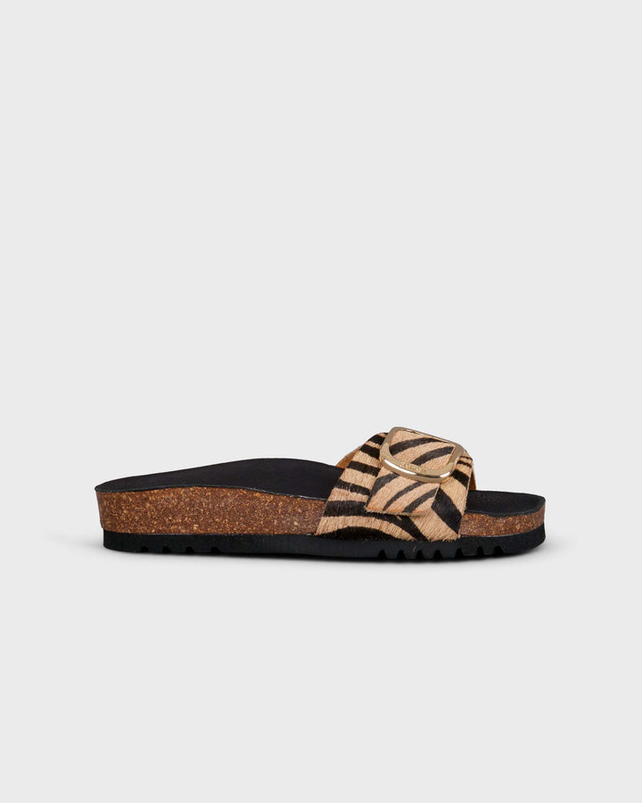Kathleen Zebra Beige Black