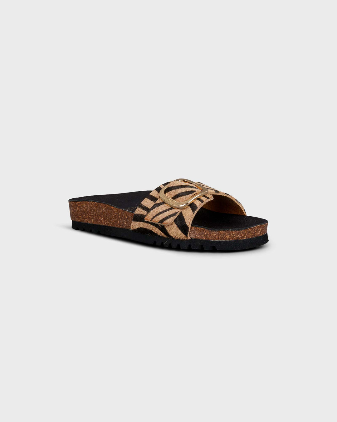 Kathleen Zebra Beige Black