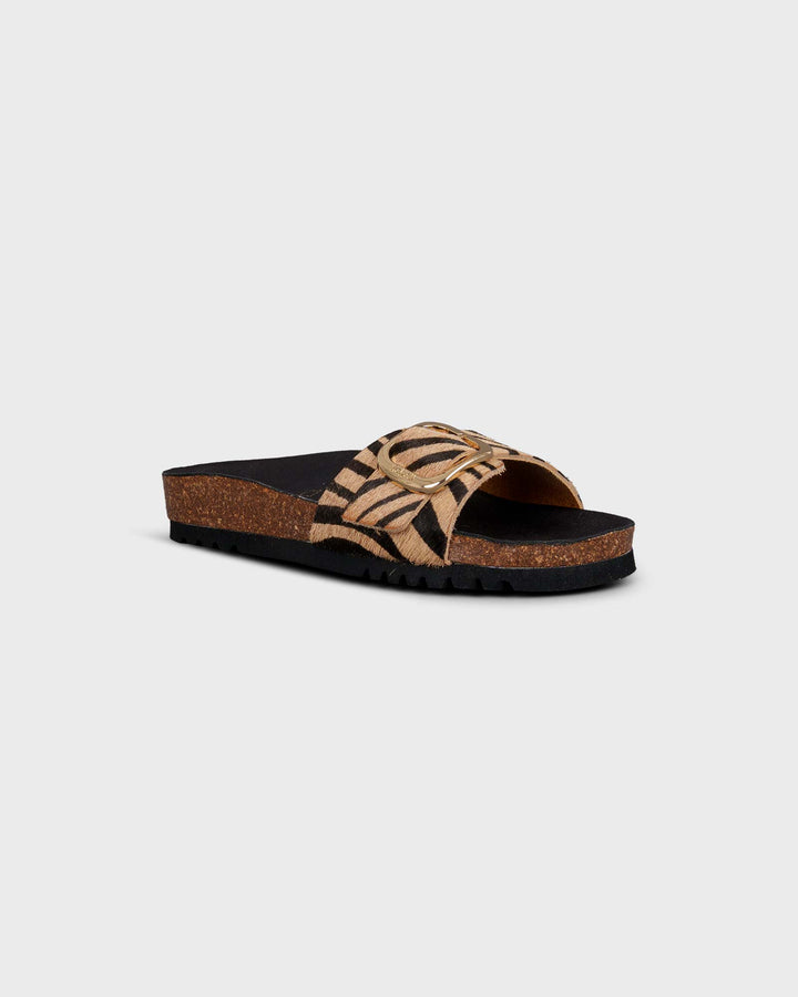 Kathleen Zebra Beige Black