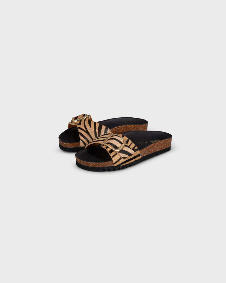 Kathleen Zebra Beige Black