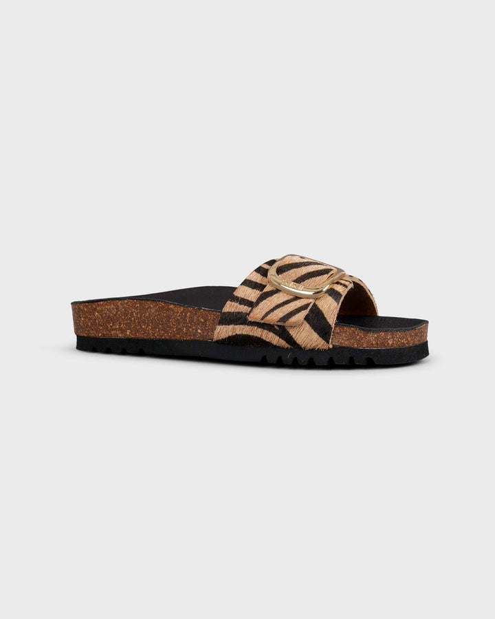 Kathleen Zebra Beige Black