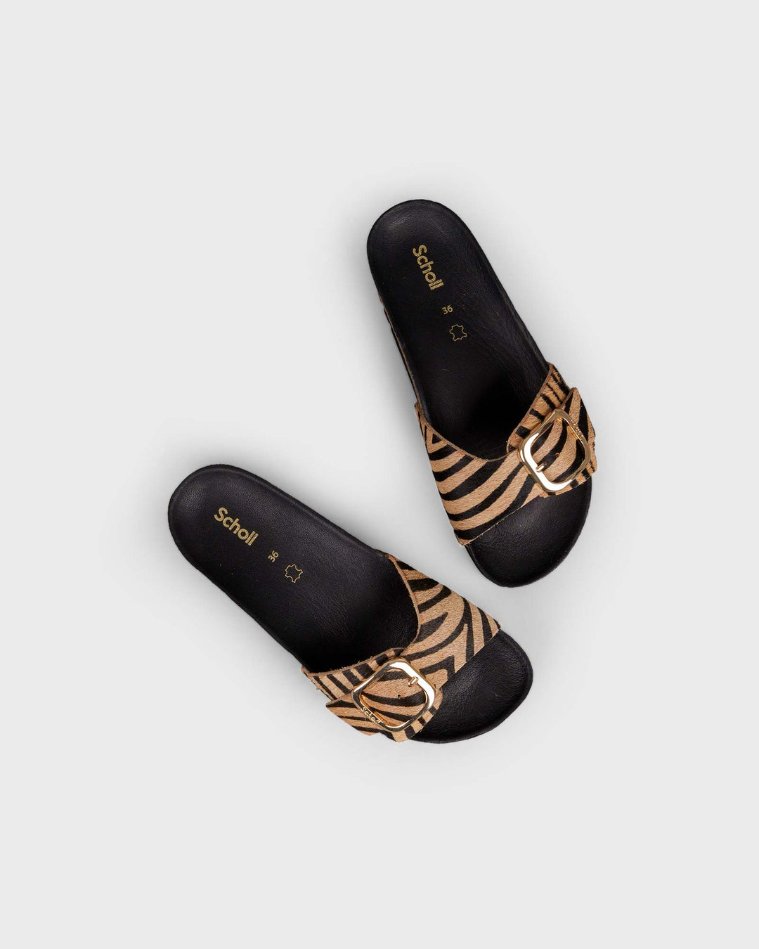 Kathleen Zebra Beige Black