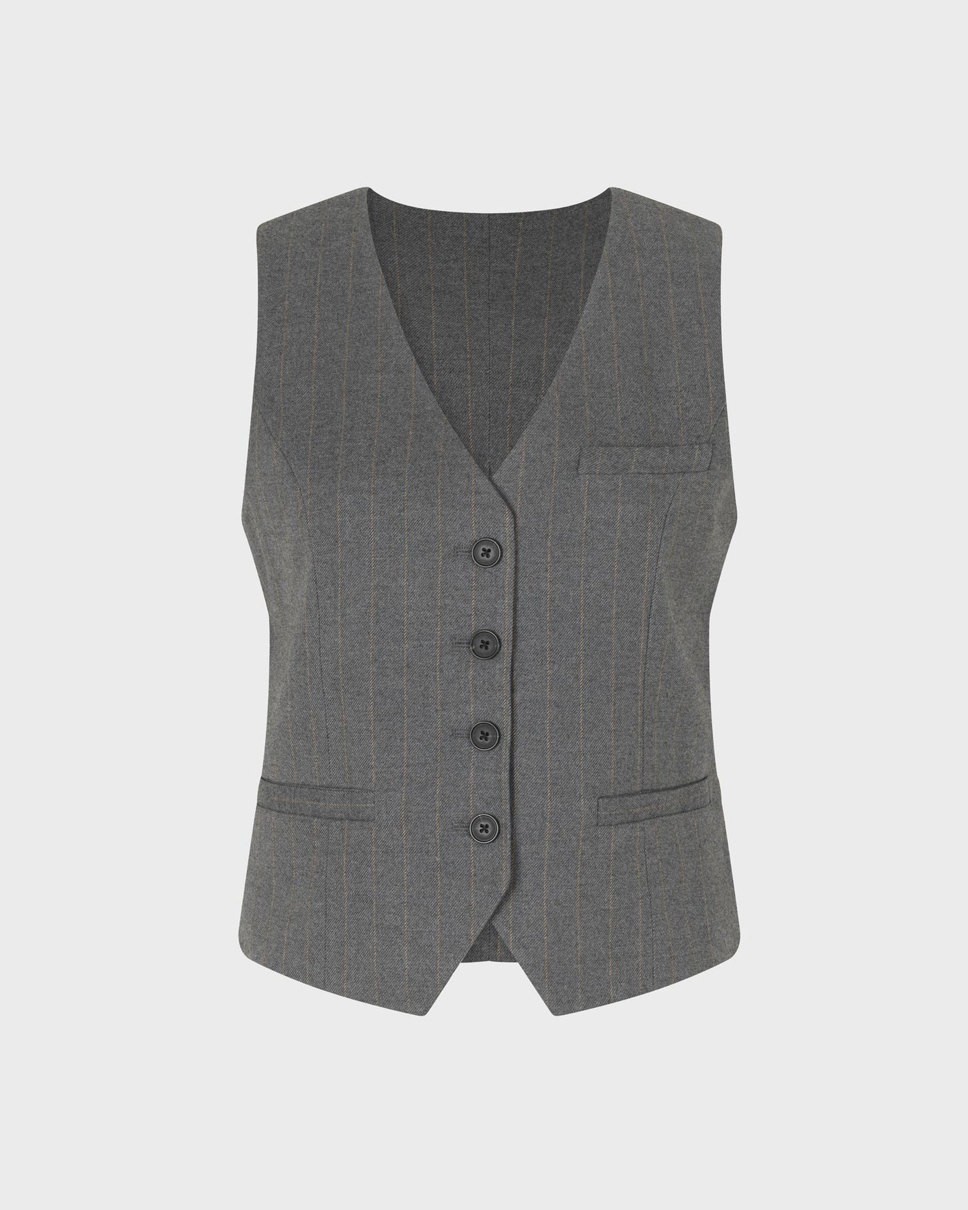Second Female Weste Holsye Waistcoat Grey Melange myMEID