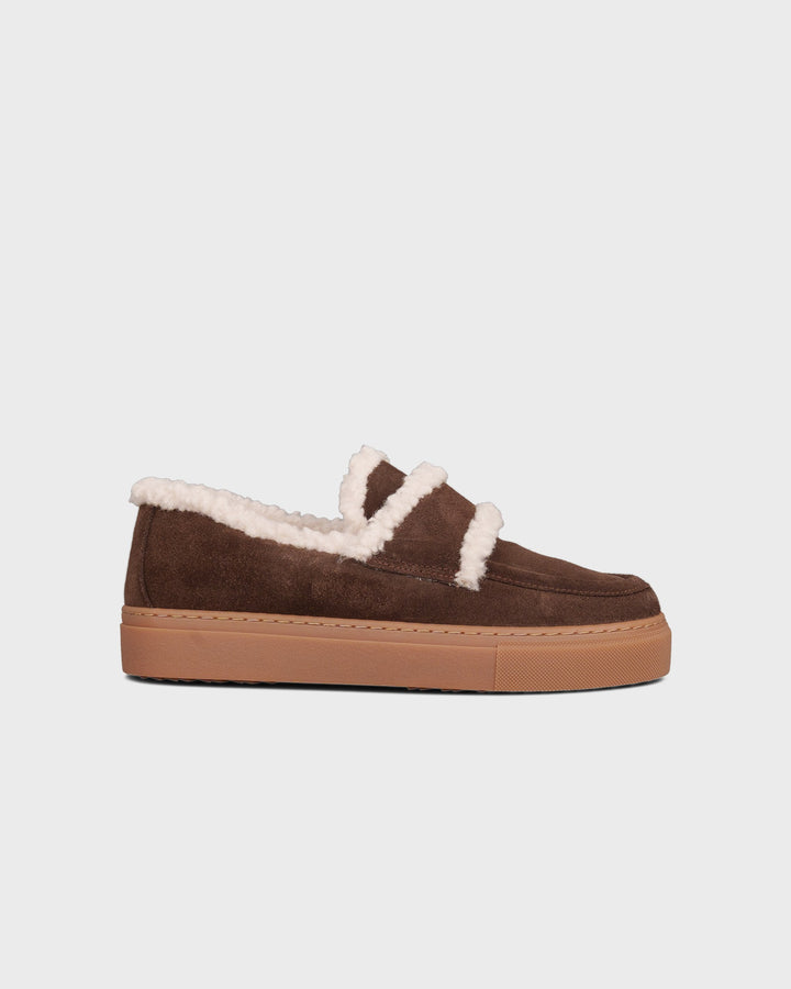 INUIKII AG Schuhe Shearling Loafer Plain Dark Brown