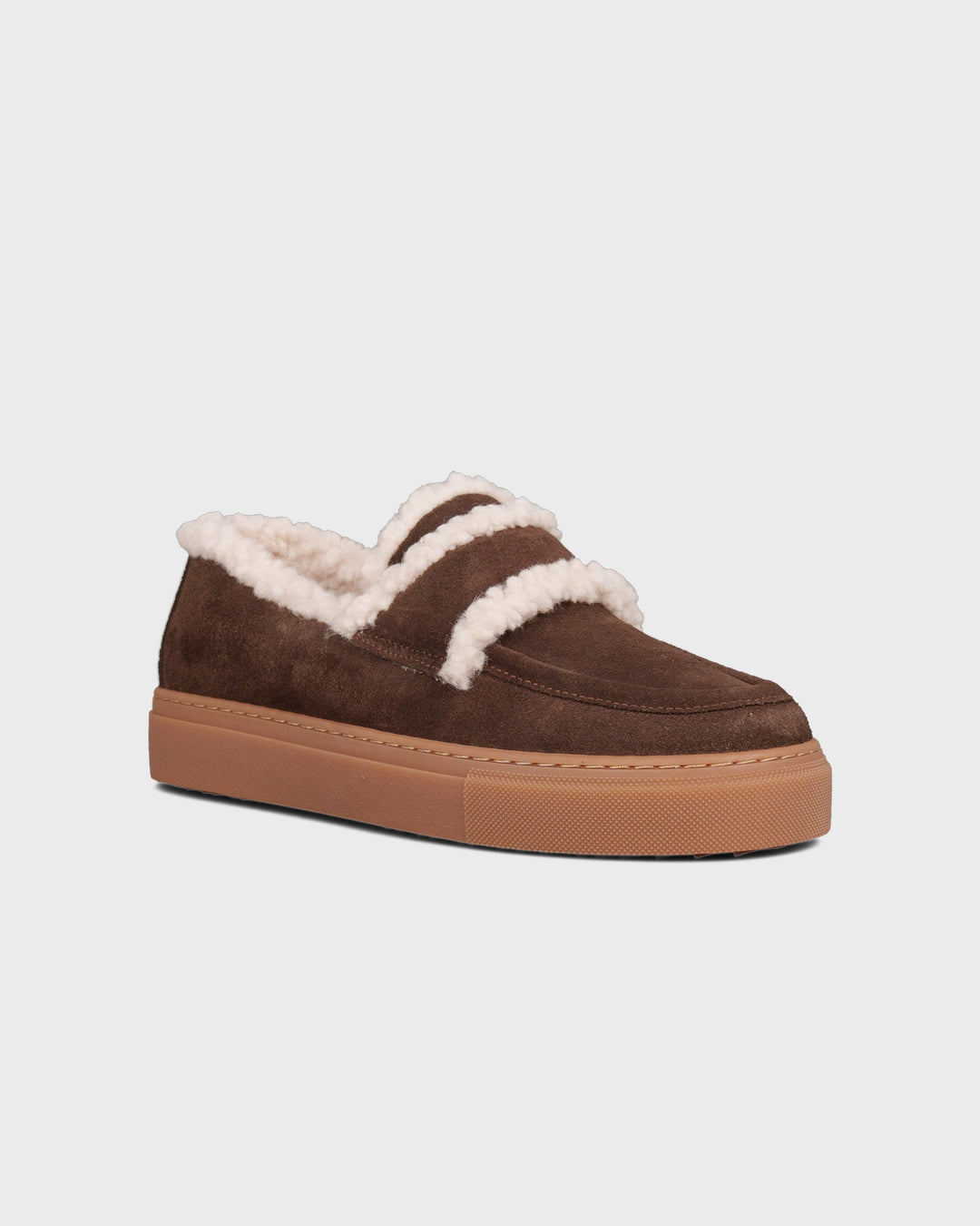 INUIKII AG Schuhe Shearling Loafer Plain Dark Brown – Bild 2