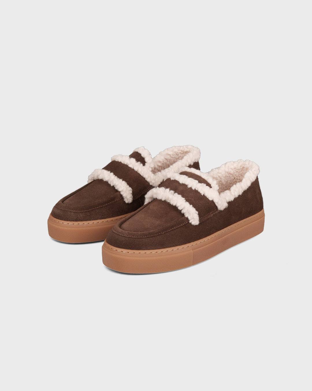 INUIKII AG Schuhe Shearling Loafer Plain Dark Brown – Bild 3
