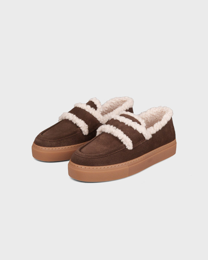 INUIKII AG Schuhe Shearling Loafer Plain Dark Brown – Bild 3