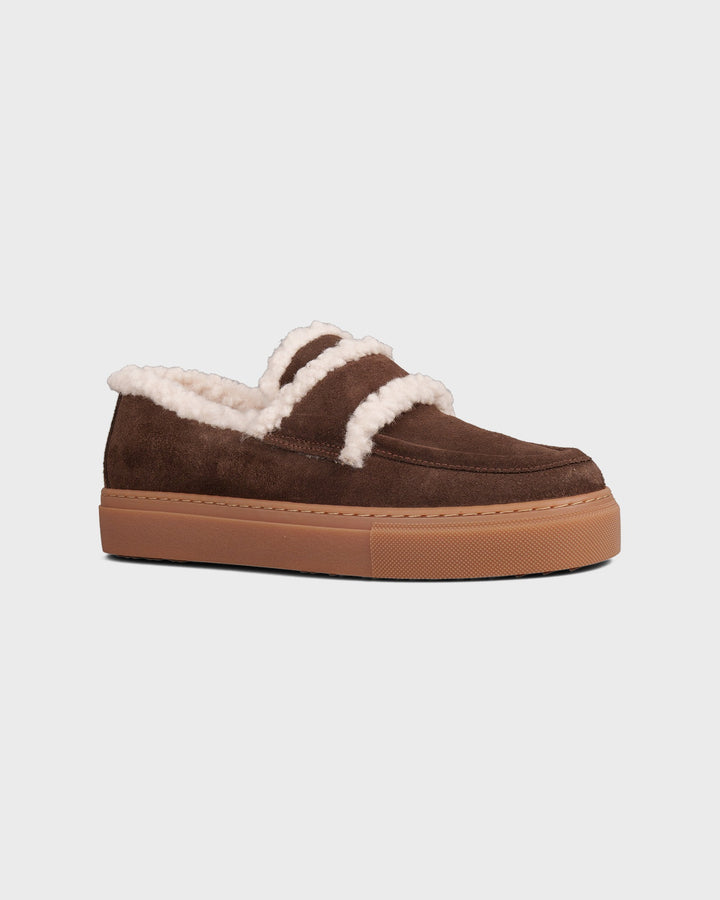 INUIKII AG Schuhe Shearling Loafer Plain Dark Brown – Bild 4
