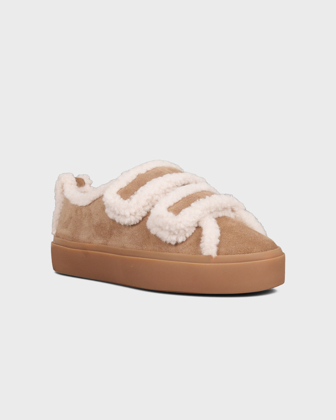 INUIKII AG Schuhe Shearling Low Velcro Light Beige – Bild 2