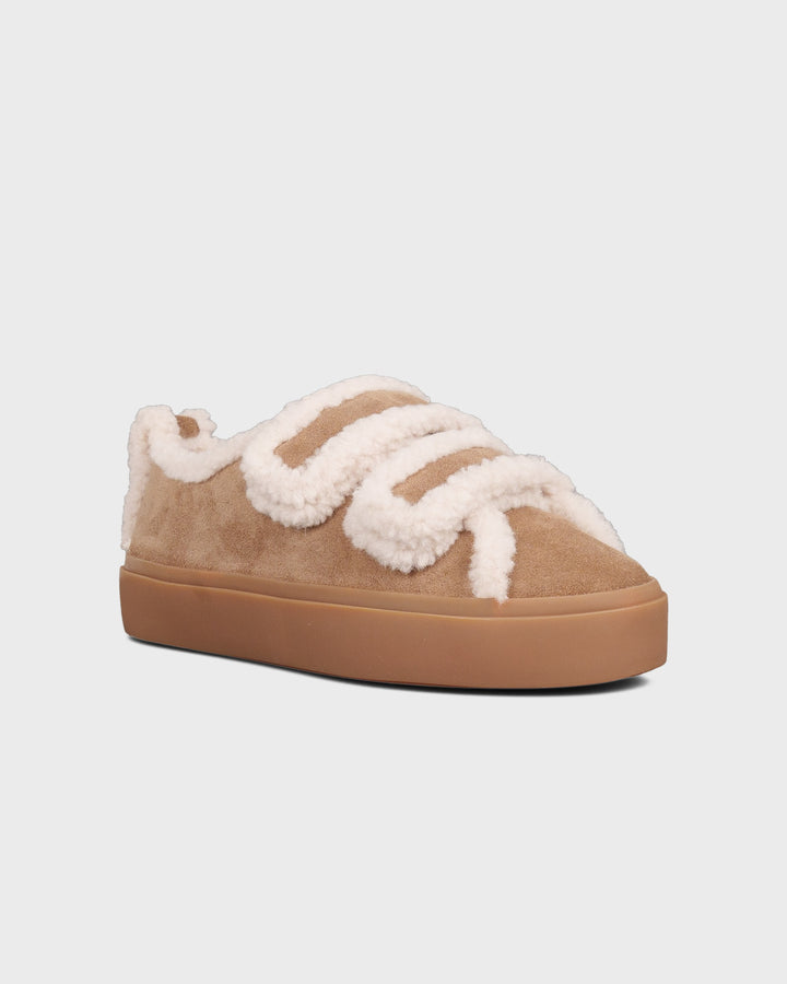INUIKII AG Schuhe Shearling Low Velcro Light Beige – Bild 2