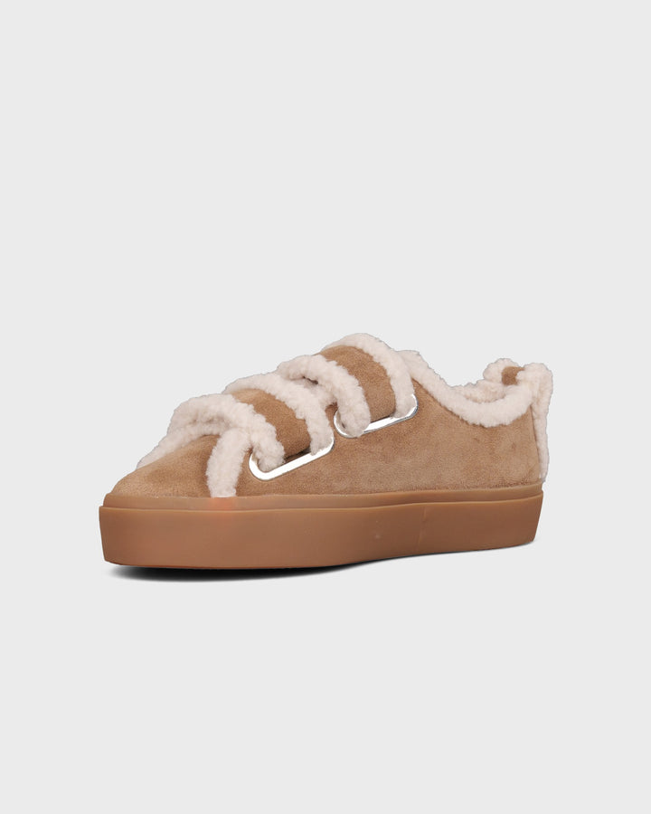 INUIKII AG Schuhe Shearling Low Velcro Light Beige – Bild 3