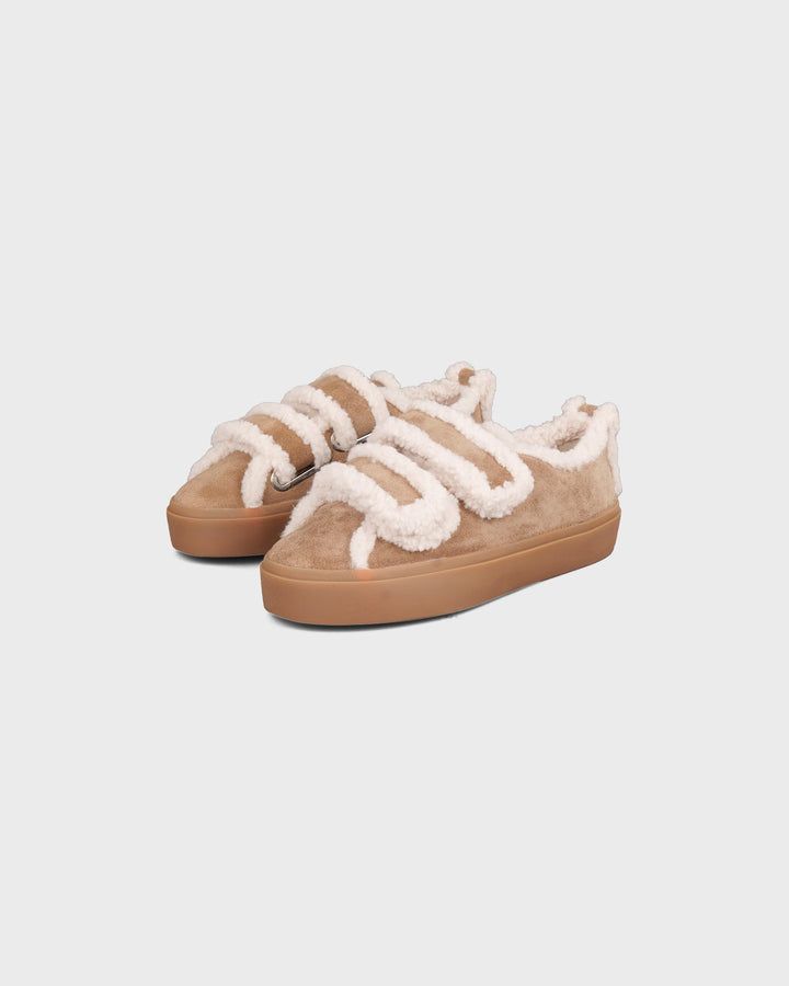 INUIKII AG Schuhe Shearling Low Velcro Light Beige – Bild 4
