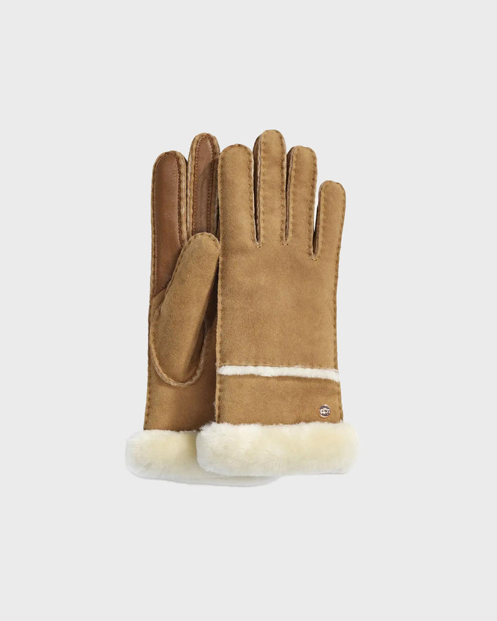 Sheepskin Seamed Glove Chestnut
