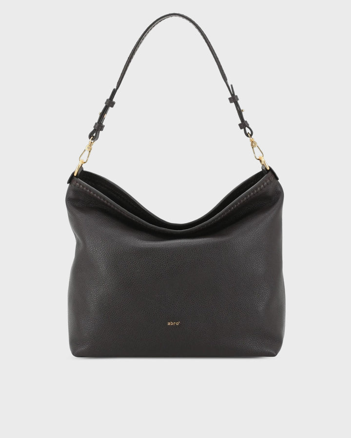 ABRO Handtasche Signature Beutel Dark Brown