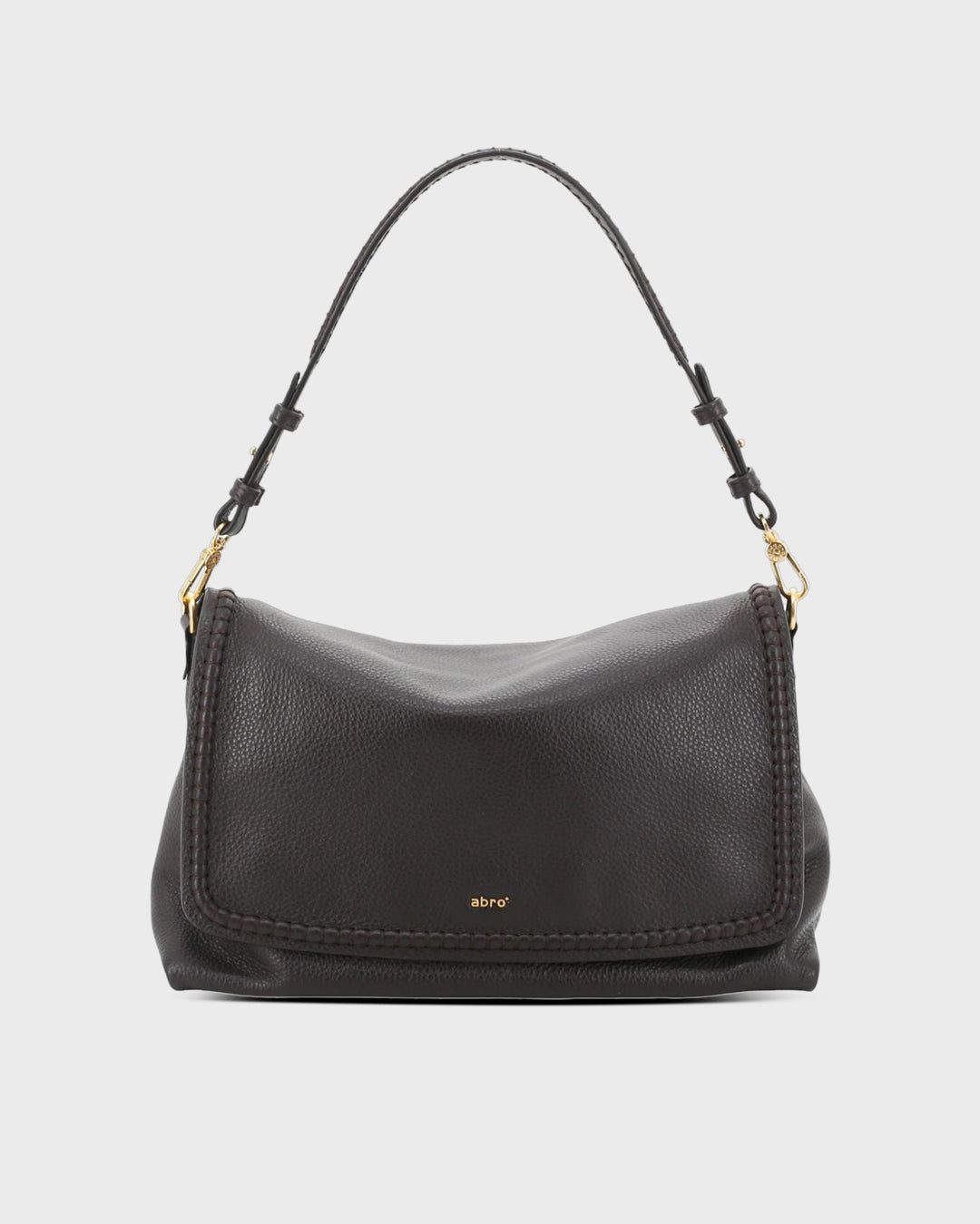 ABRO Handtasche Signature Big Schultertasche Dark Brown