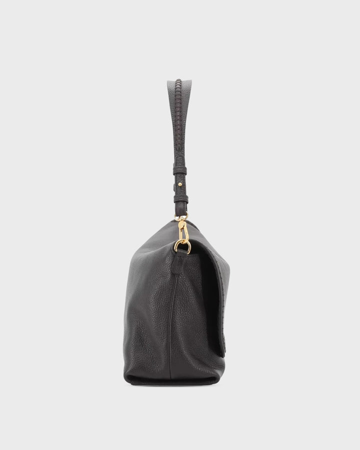 ABRO Handtasche Signature Big Schultertasche Dark Brown – Bild 3