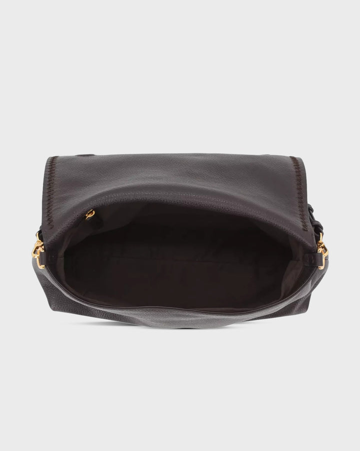 ABRO Handtasche Signature Big Schultertasche Dark Brown – Bild 5