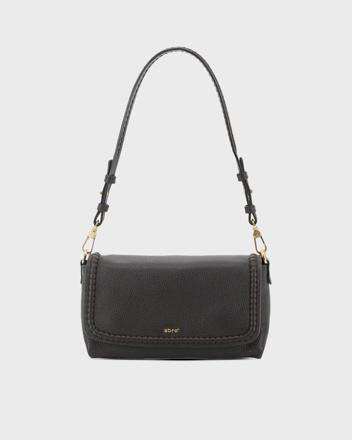 ABRO Handtasche Signature Schultertasche Dark Brown