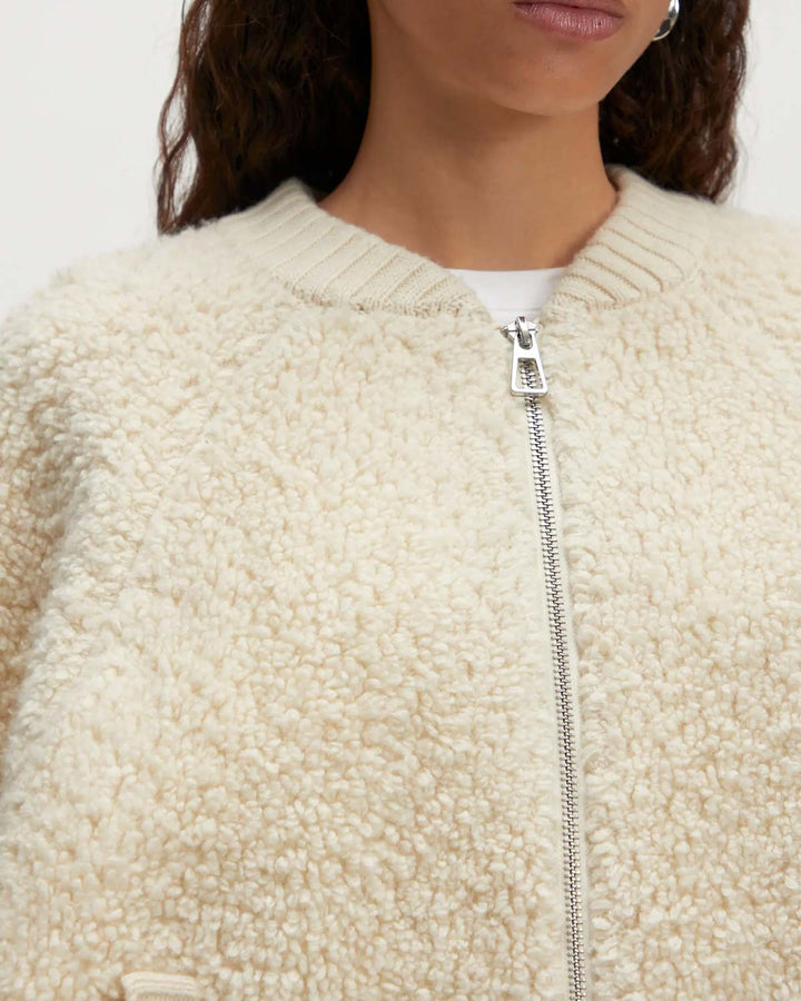 Sindy Wool Cardigan Gardenia