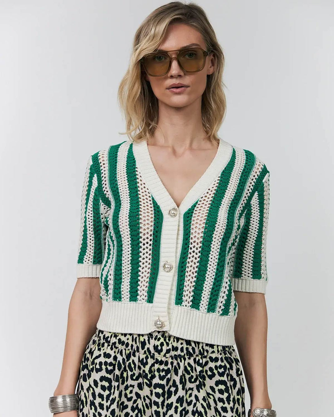 SivaLL Knit Cardigan Green