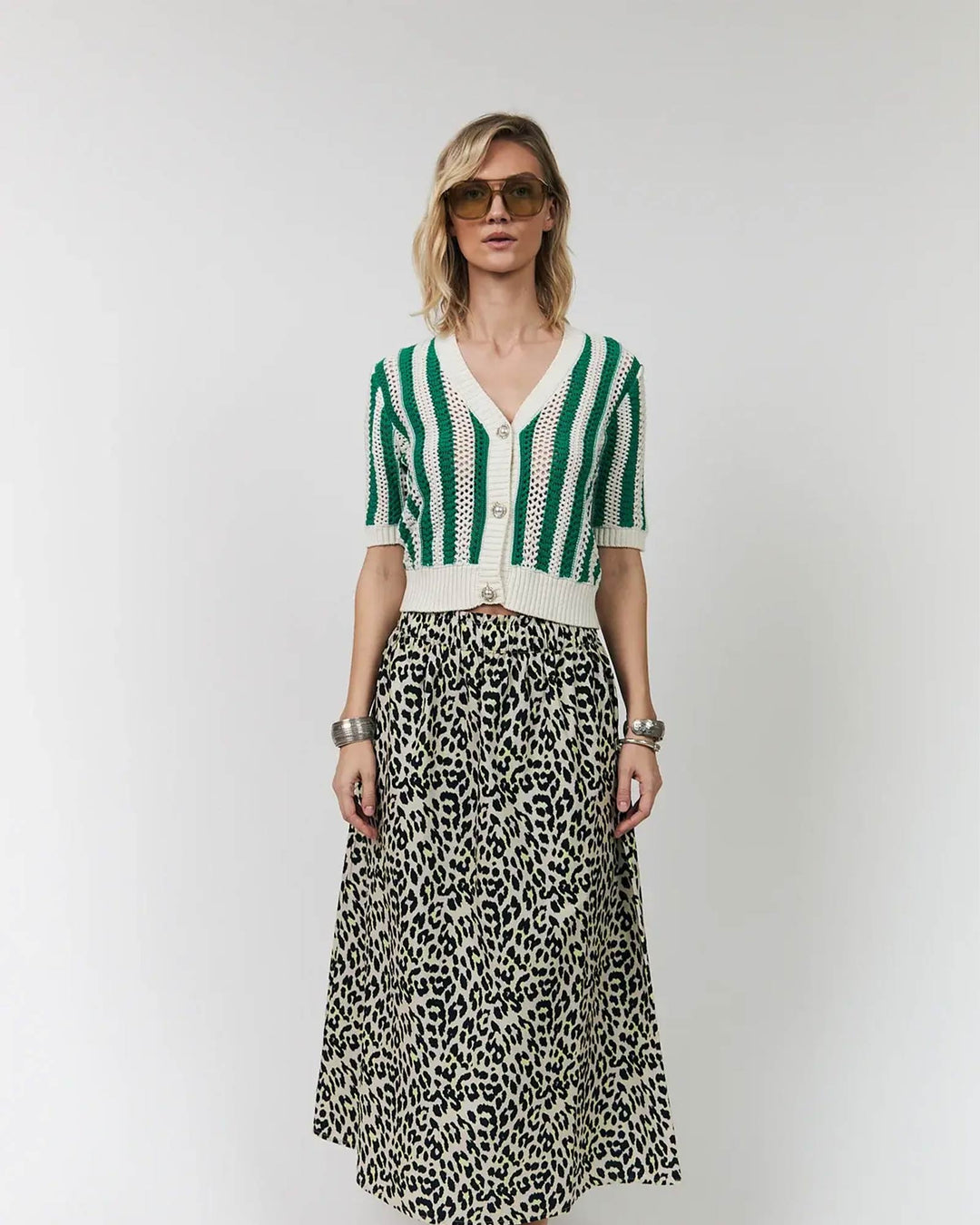 SivaLL Knit Cardigan Green