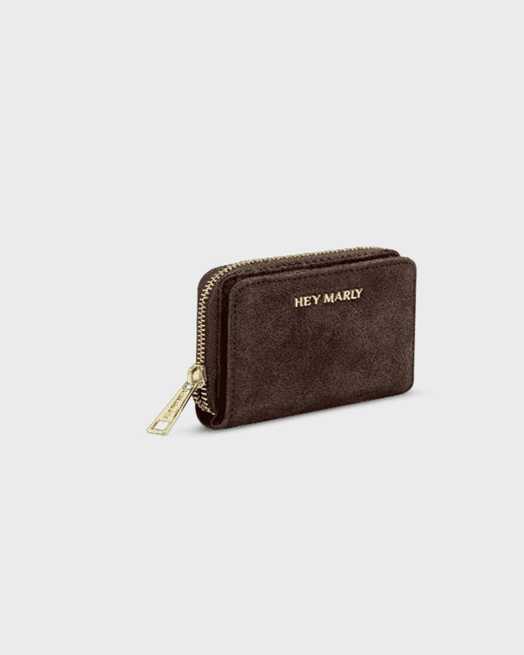 HEY MARLY Börse Sleek Petite Suede Coffee – Bild 2