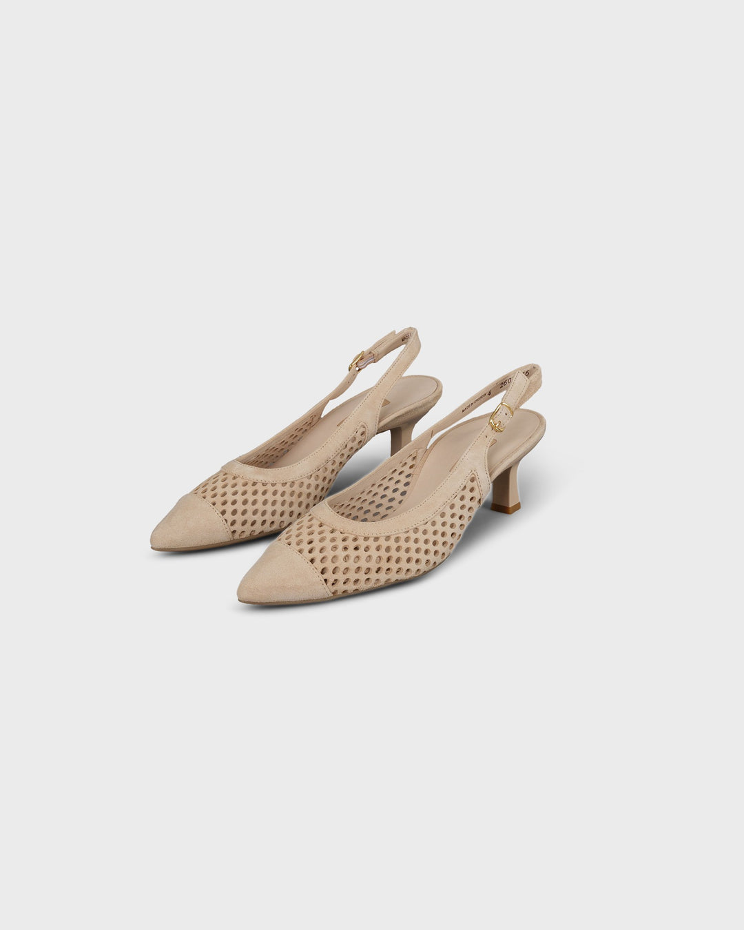 Sling-Sandalette Samtziege Biscuit
