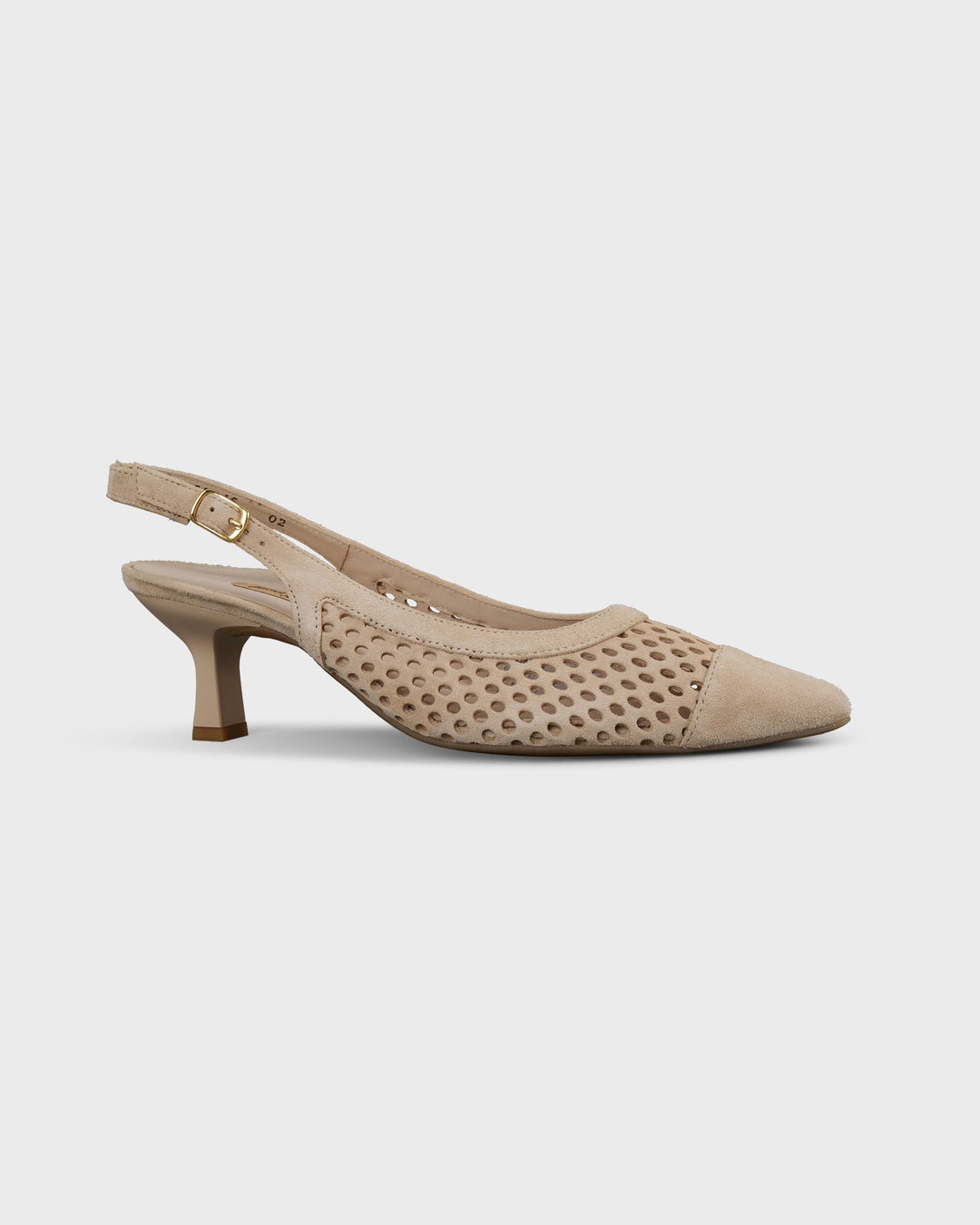 Sling-Sandalette Samtziege Biscuit