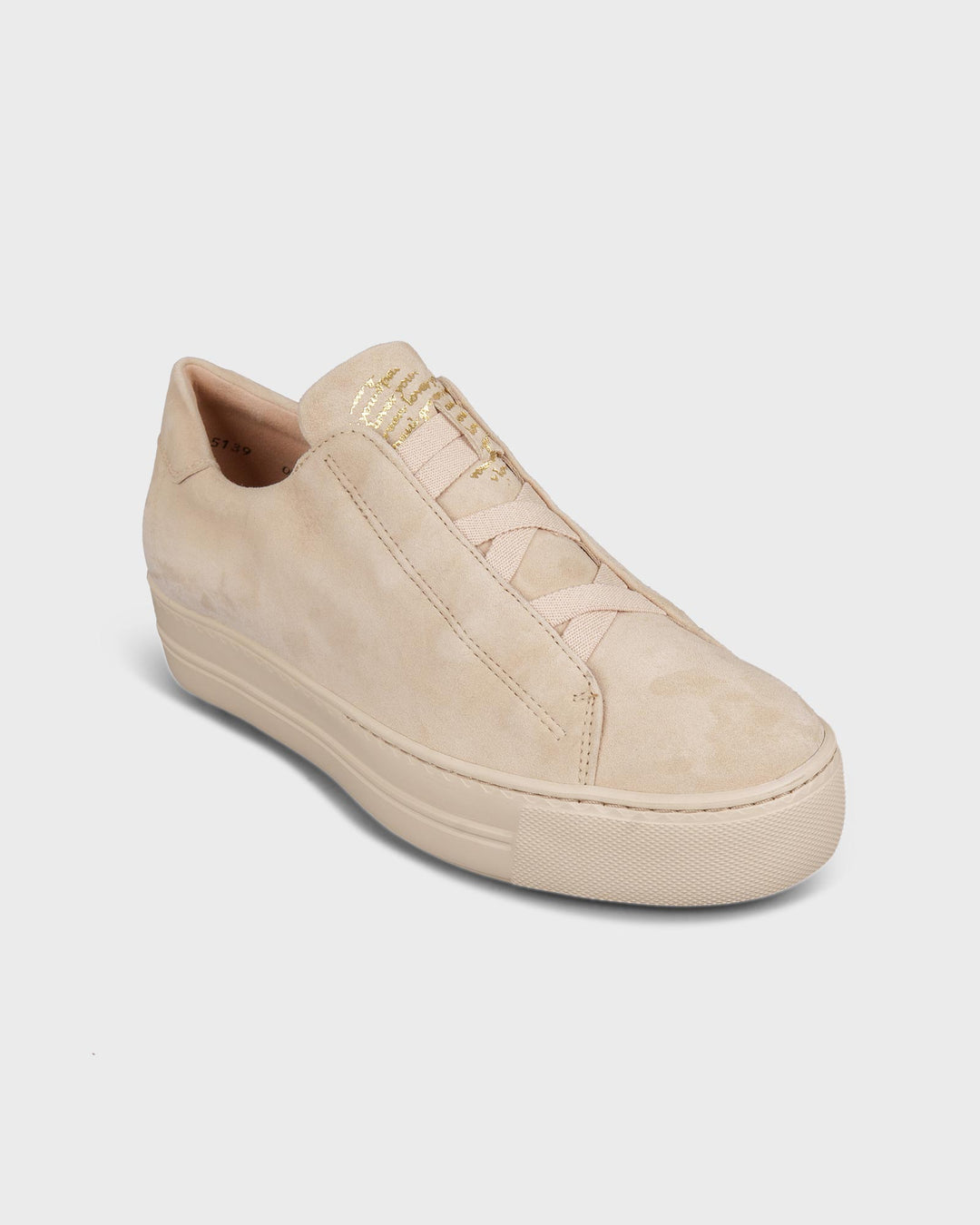 Sneaker Samtziege Biscuit/Beige