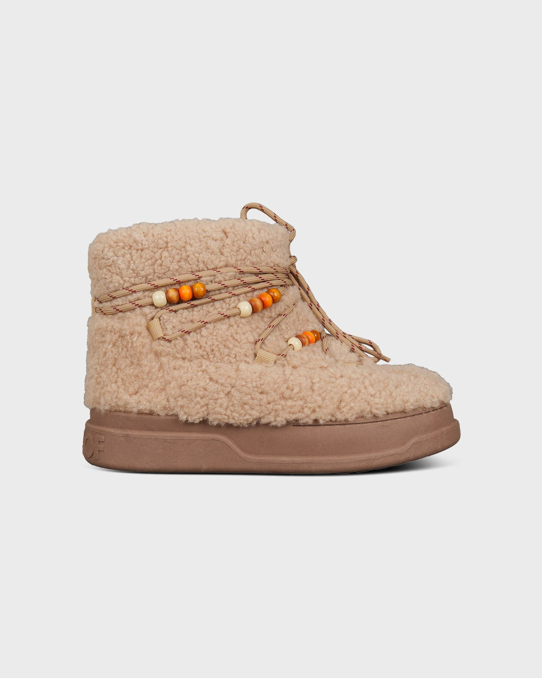 Colors of California Schuhe Snow Boot Curly Fur Taupe