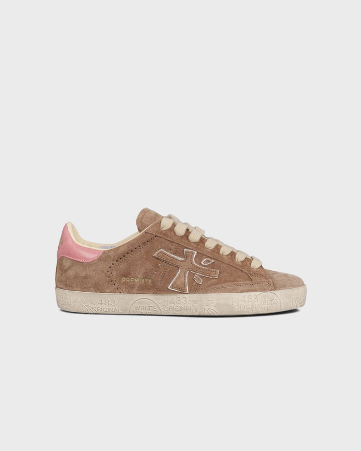 Premiata Schuhe Stevend Taupe Rosa