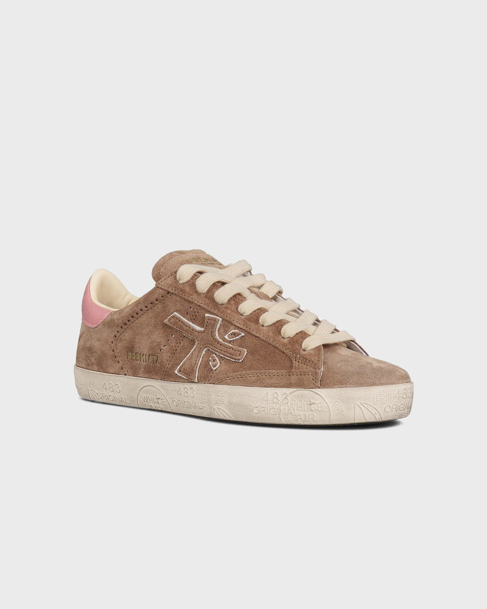 Premiata Schuhe Stevend Taupe Rosa – Bild 2