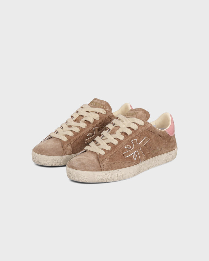 Premiata Schuhe Stevend Taupe Rosa – Bild 3
