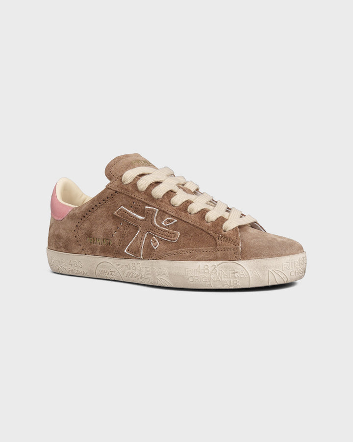 Premiata Schuhe Stevend Taupe Rosa – Bild 4