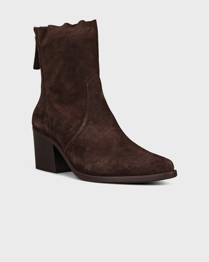 Stiefelette Braun Soft Suede Mocca – Bild 2