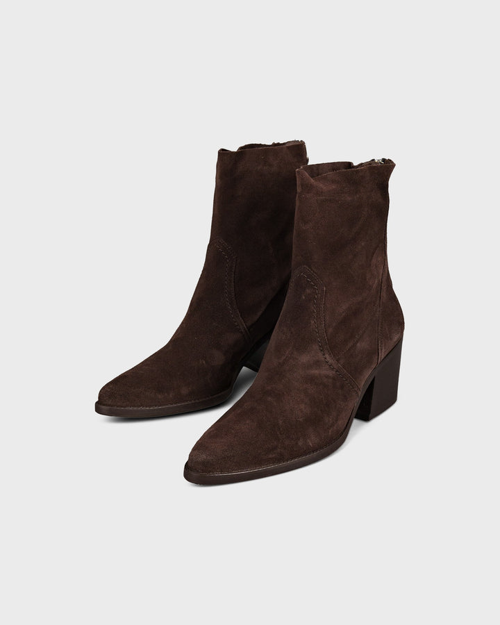 Stiefelette Braun Soft Suede Mocca – Bild 4
