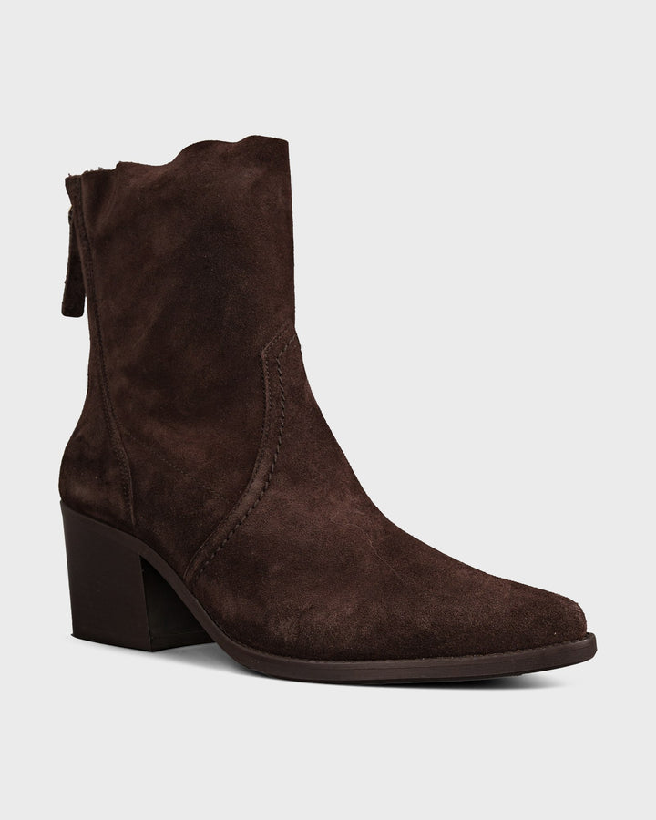 Stiefelette Braun Soft Suede Mocca – Bild 5