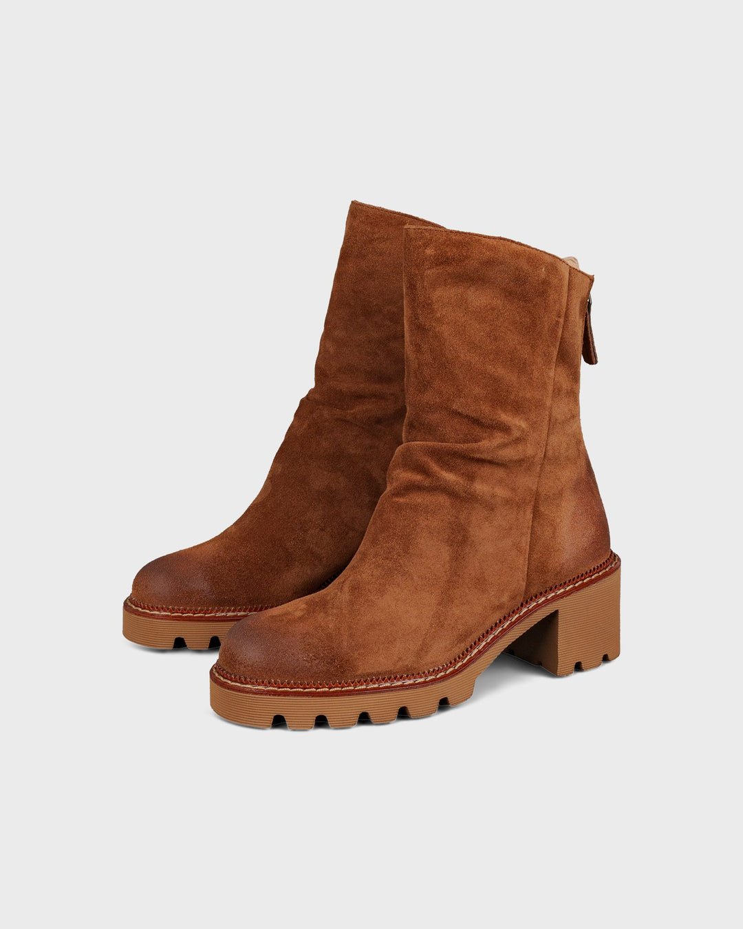 Stiefeletten Braun Soft Suede Toffee – Bild 3