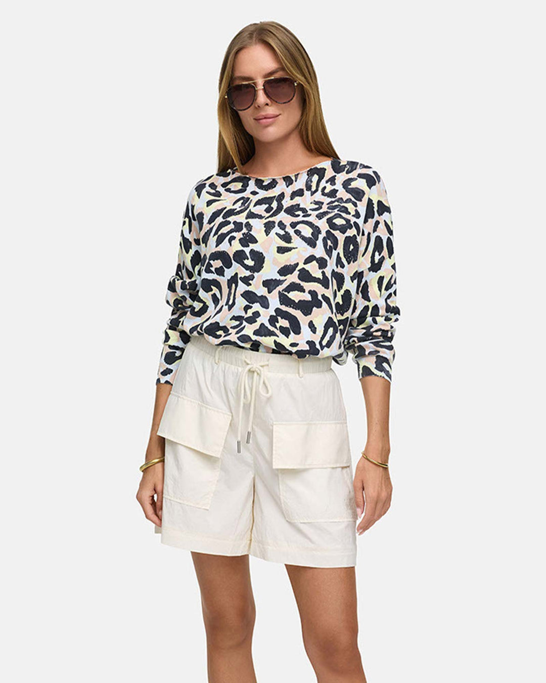 Strickpullover in Cotton Yellow Leo