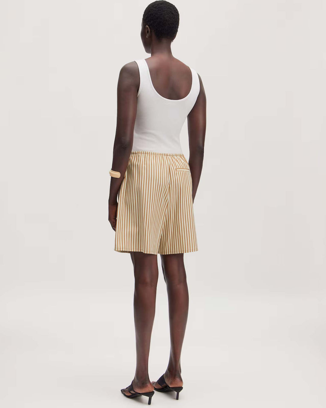 Sylvie Shorts Kangaroo Papyrus Stripe