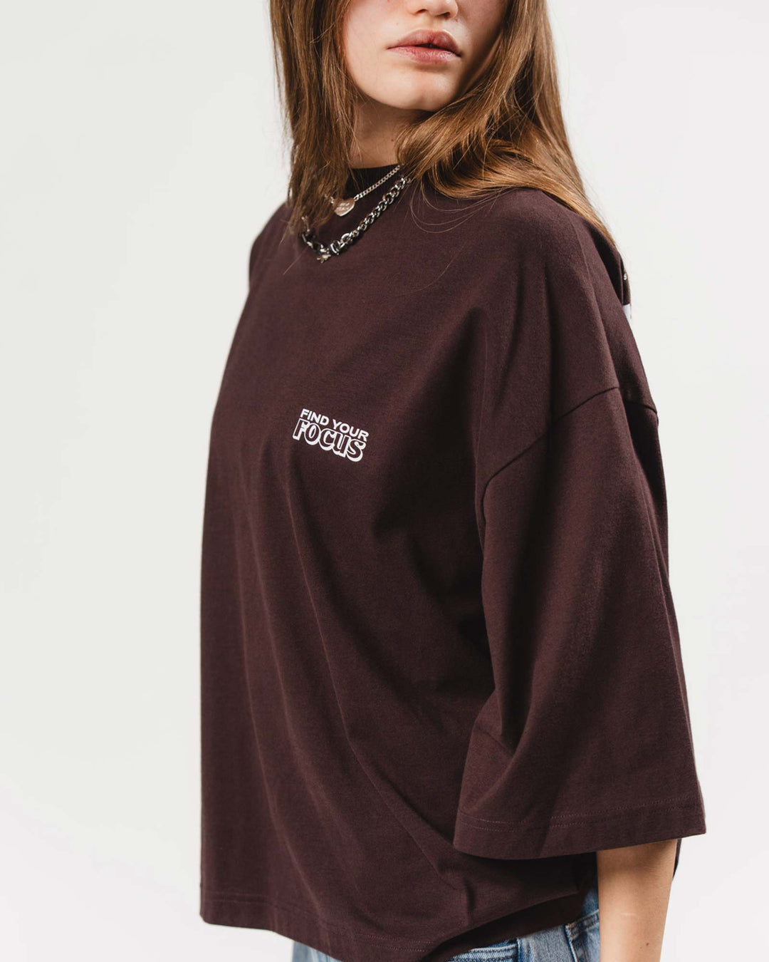 T-Shirt Cropped Brown