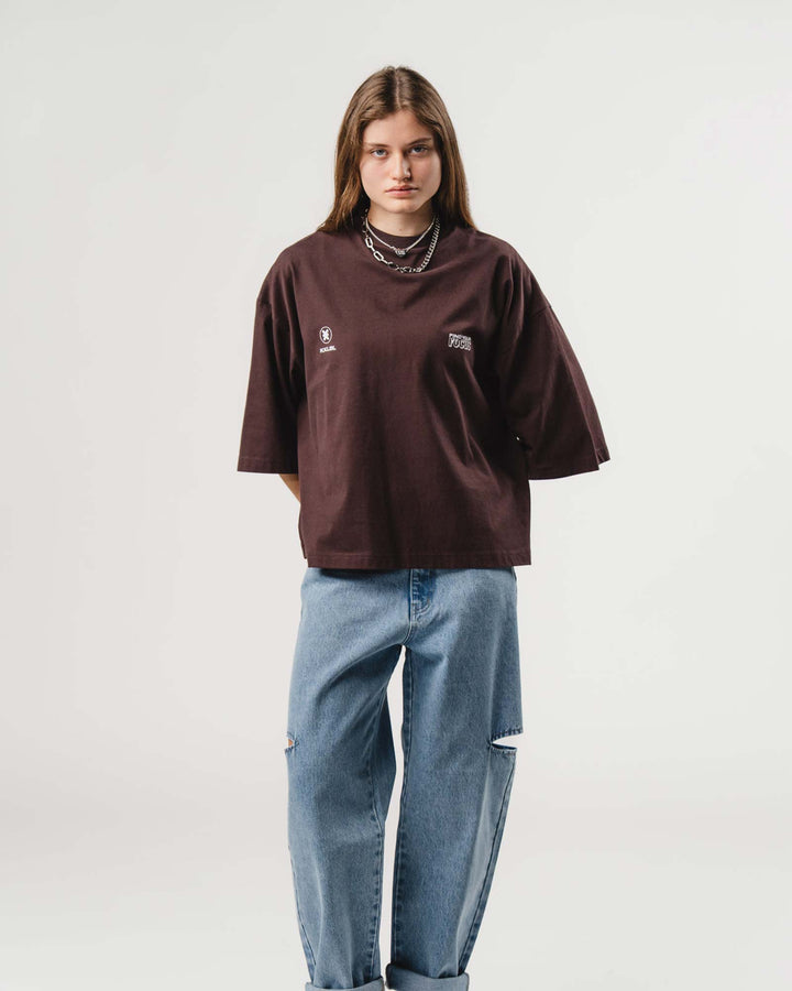 T-Shirt Cropped Brown