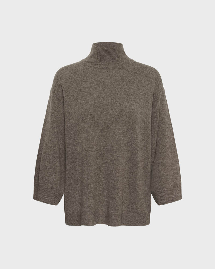 InWear Pullover Tallyiw Monika Highneck Chocolate Brown